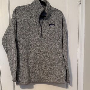 Patagonia Women's Heather Gray Quarter-Zip Fleece